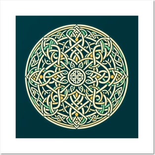 Eternal Celtic Knotwork Mandala Art 4 Posters and Art